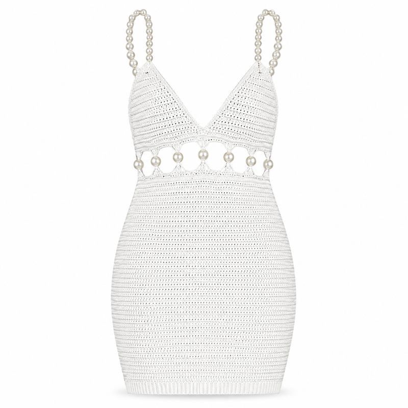 Pearl Muse Crochet Dress